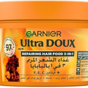 garnier ultra doux repairing papaya 3in1 hair for damaged hair 390 ml 181.6
